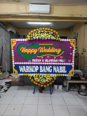 Papan Bunga di Ballroom Wedding Jakarta Utara
