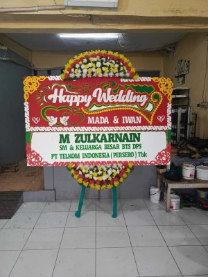 Papan Bunga di Ballroom Wedding Jakarta Utara