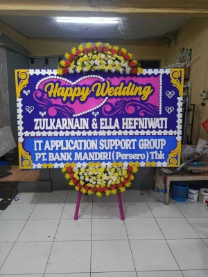 Papan Bunga di Ballroom Wedding Jakarta Utara